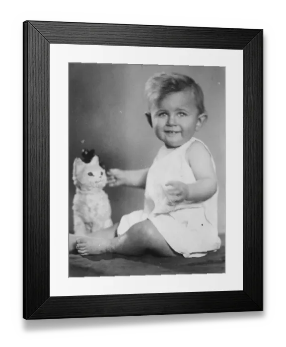 Framed Print : Hansi Reuter, 2 year old son of a Lutheran Minister. 5 July 1927 Framed Print : Hansi Reuter, 2 year old son of a Lutheran Minister. 5 July 1927