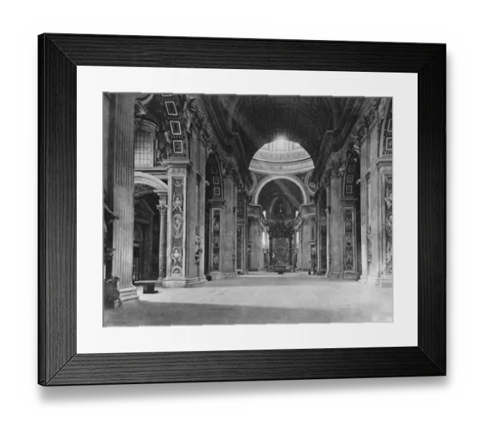 Framed Print : Rome Papal Basilica of Saint Peter in the Vatican Italy 25 January 1922 Framed Print : Rome Papal Basilica of Saint Peter in the Vatican Italy 25 January 1922