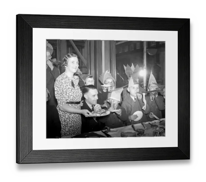 Framed Print : A typical childrens party. 10 August 1938 Framed Print : A typical childrens party. 10 August 1938