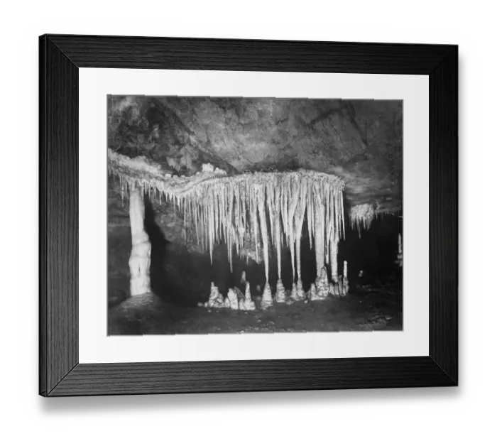 Framed Print : New South Wales. Jenclan Caves, Nellies Grotto. 2 April 1927 Framed Print : New South Wales. Jenclan Caves, Nellies Grotto. 2 April 1927
