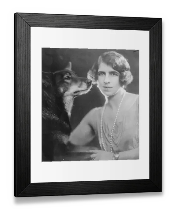 Framed Print : Crown Princess of Romania and her prize winning dogs It is reported that the Crown Framed Print : Crown Princess of Romania and her prize winning dogs It is reported that the Crown