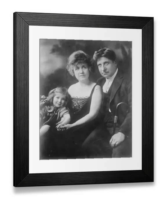 Framed Print : Americas blind Senator. Thomas D Schall, the blind Senator of Minnesota, with his wife Framed Print : Americas blind Senator. Thomas D Schall, the blind Senator of Minnesota, with his wife