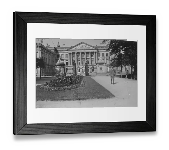 Framed Print : Parliament House in Brussels in Belgium March 1921