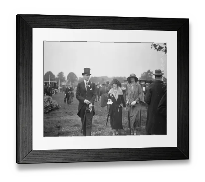 Framed Print : Royal Ascot. Lord Molyneux with Lady Astor. 19 June 1923 Framed Print : Royal Ascot. Lord Molyneux with Lady Astor. 19 June 1923