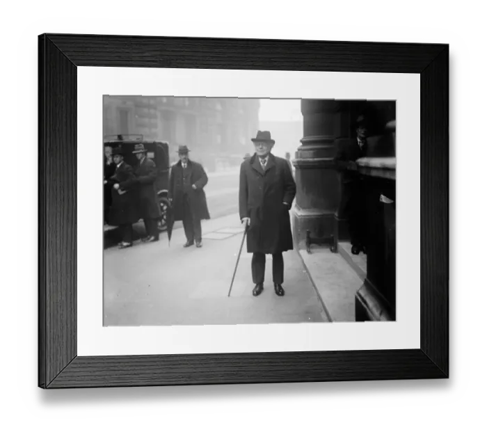 Framed Print : Mr Birrells 77th birthday. The Rt Hon Augustine Birrell, KC, photographed Framed Print : Mr Birrells 77th birthday. The Rt Hon Augustine Birrell, KC, photographed
