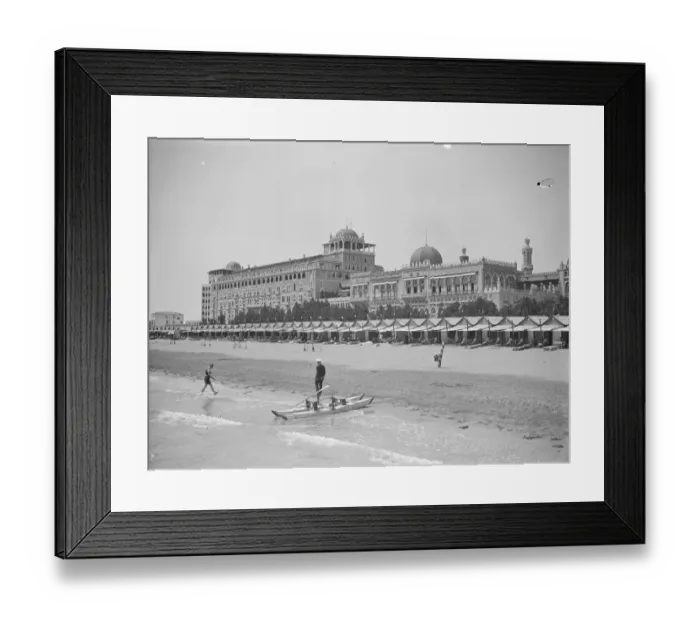 Framed Print : Excelsior Hotel from the Lido 25 August 1926