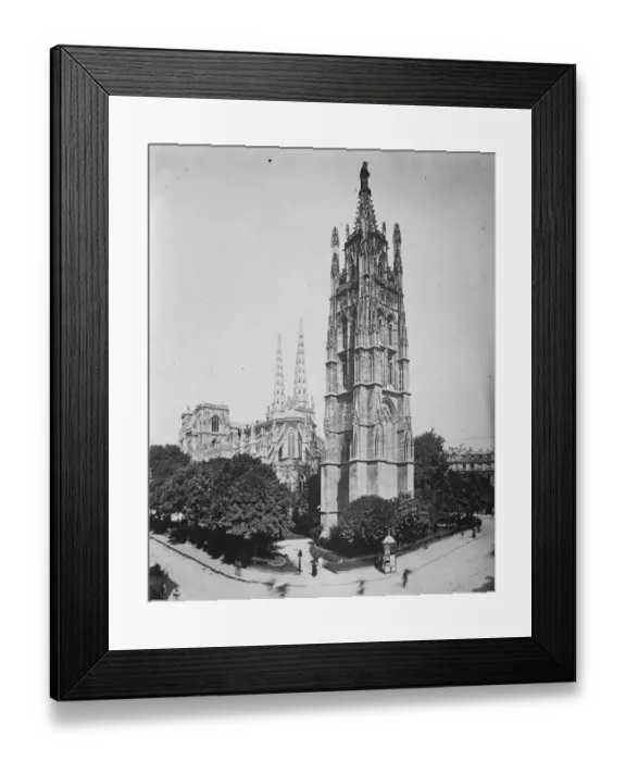 Framed Print : Bordeaux. The Pey - Berland Tower. 12 April 1928 Framed Print : Bordeaux. The Pey - Berland Tower. 12 April 1928