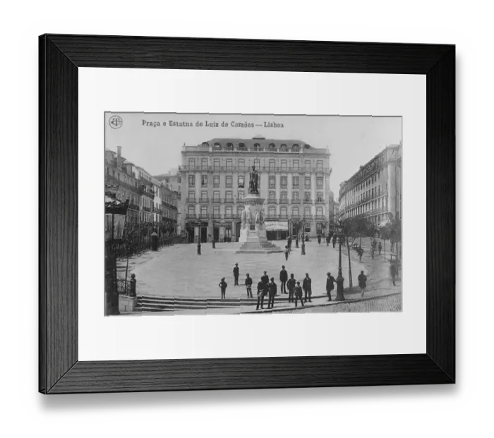 Framed Print : Lisbon, Camoens Square. 28 September 1920 Framed Print : Lisbon, Camoens Square. 28 September 1920