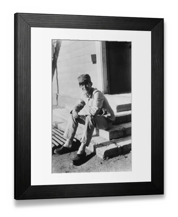 Framed Print : Prince Lennart of Sweden wearing clogs during an interval in stable duty. 6 October Framed Print : Prince Lennart of Sweden wearing clogs during an interval in stable duty. 6 October