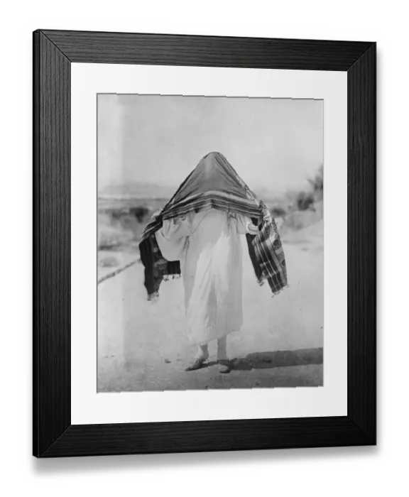 Framed Print : One of the best people. An interesting photograph from Tunis showing the wife of Framed Print : One of the best people. An interesting photograph from Tunis showing the wife of