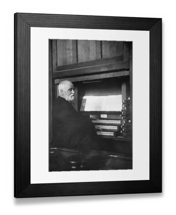 Framed Print : Fifty three years as organist. Mr Henry Young, who celebrates his 80th birthday Framed Print : Fifty three years as organist. Mr Henry Young, who celebrates his 80th birthday