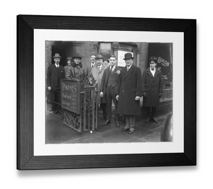Framed Print : Premiers Campaign opens The Prime Minister opened his campaign at the Queens Hall Lord Younger