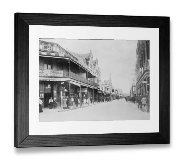 Framed Print : Fremantle, West Australia. High Street. 13 April 1922