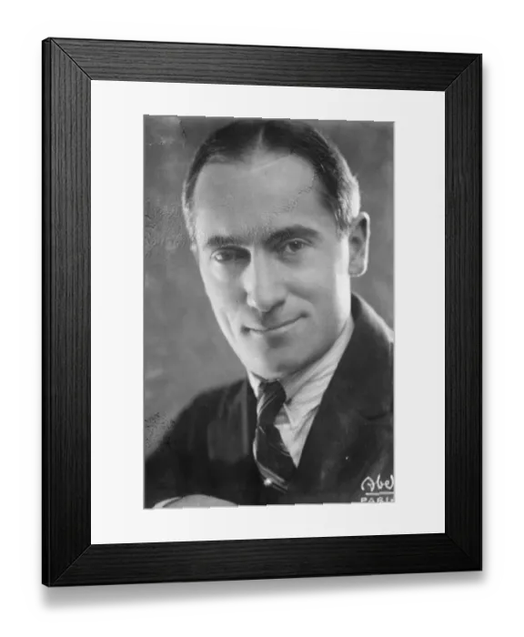 Framed Print : M Maurice Dekobra, whose novel Phantom Gondola has been banned. 1 June 1928 Maurice