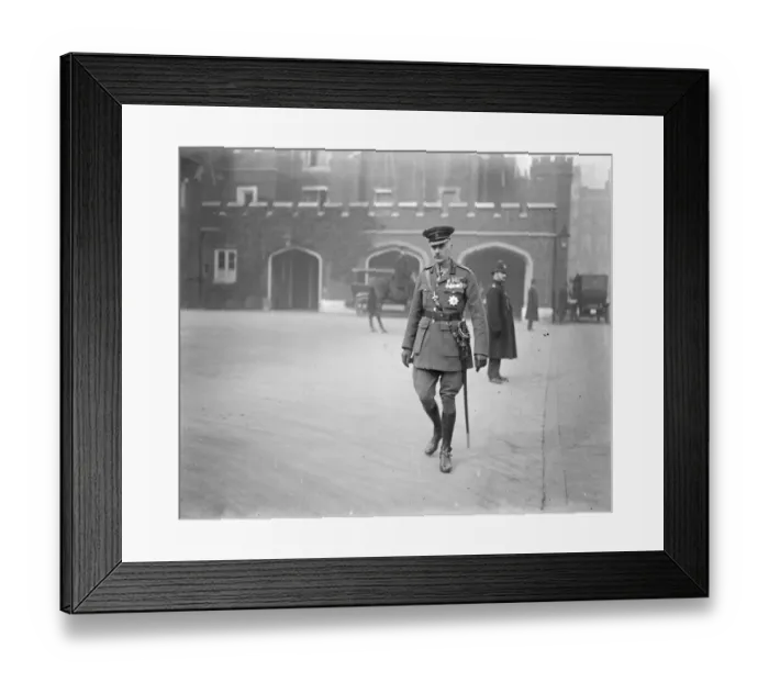 Framed Print : Levee at St Jamess Palace. Lord Saltoun leaving. 10 March 1925