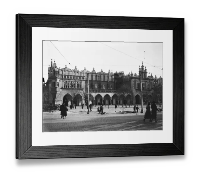 Framed Print : Cracow, Poland. The famous Cloth Hall at Cracow. These three films join and make Framed Print : Cracow, Poland. The famous Cloth Hall at Cracow. These three films join and make