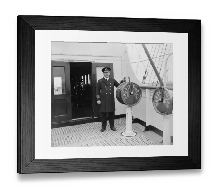 Framed Print : Captain G R Metcalfe, of the White Star Liner Homeric. 1924 Framed Print : Captain G R Metcalfe, of the White Star Liner Homeric. 1924