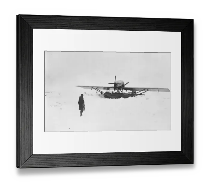 Framed Print : First photographs of the start of the Amundsen Ellsworth After the runway was cleared 17 Framed Print : First photographs of the start of the Amundsen Ellsworth After the runway was cleared 17