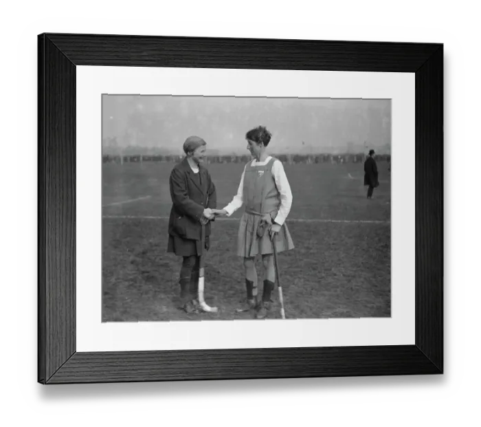 Framed Print : England versus Scotland, ladies hockey at Merton Abbey. Miss K Doman ( England ) Framed Print : England versus Scotland, ladies hockey at Merton Abbey. Miss K Doman ( England )