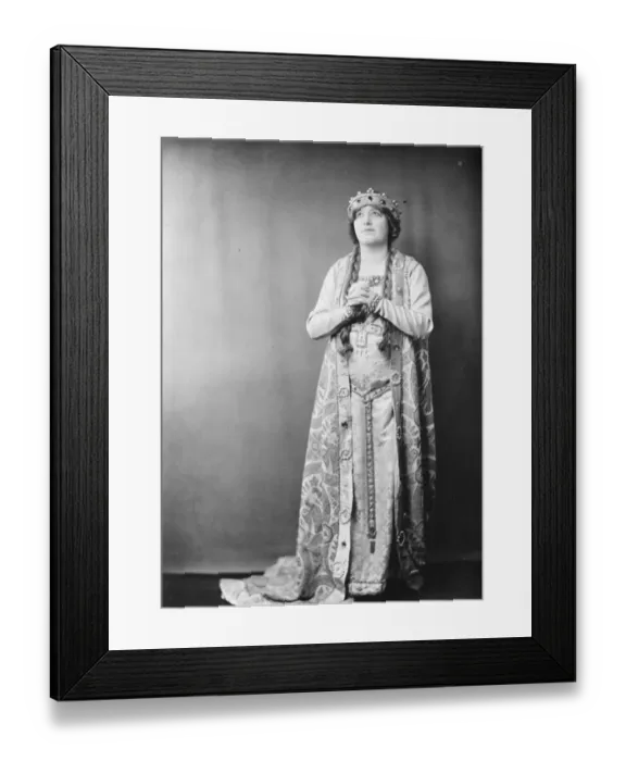 Framed Print : Miss Rachel Morton, who will appear for the first time in opera in London, during Framed Print : Miss Rachel Morton, who will appear for the first time in opera in London, during
