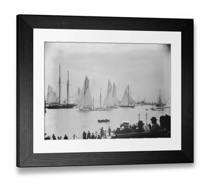 Framed Print : Cowes Regatta A striking view of the handicap race for yachts of any rig exceeding 35 tons Framed Print : Cowes Regatta A striking view of the handicap race for yachts of any rig exceeding 35 tons