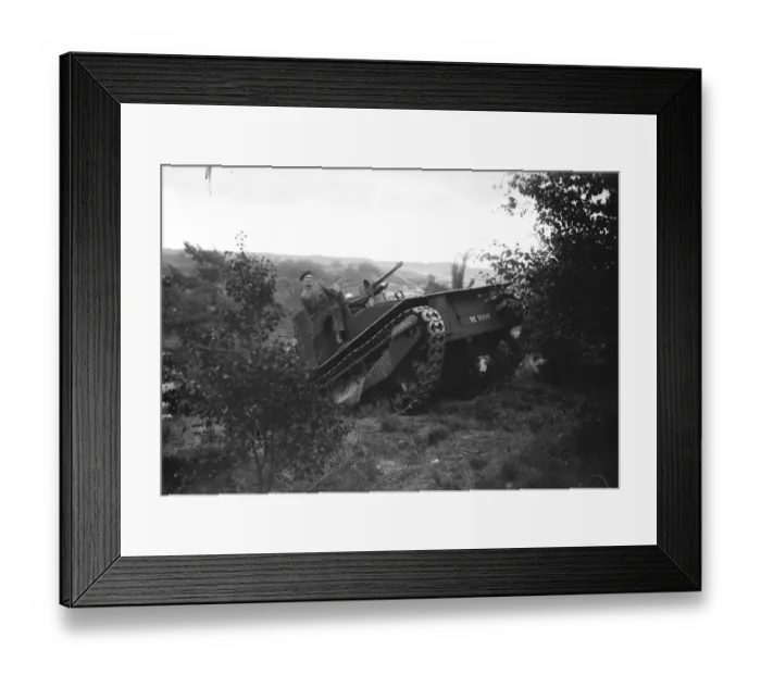 Framed Print : Colonial office conference visitors see war office demonstration of transport cross Framed Print : Colonial office conference visitors see war office demonstration of transport cross