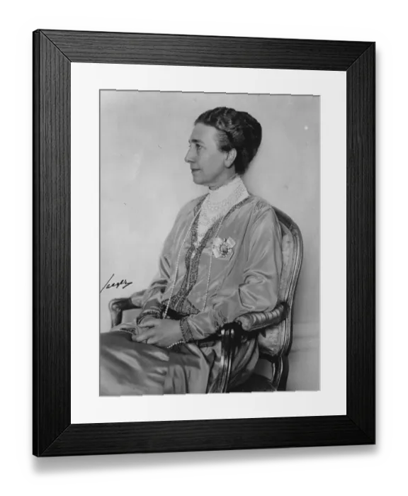 Framed Print : Her Majesty the Queen of Sweden. November 1929 Framed Print : Her Majesty the Queen of Sweden. November 1929