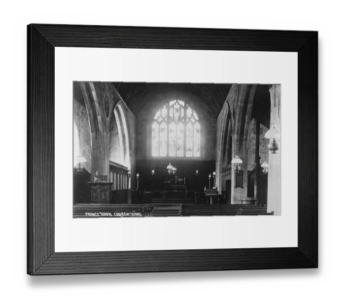 Framed Print : The Anglican Church of St Michael in Princetown, Devon 1919 Framed Print : The Anglican Church of St Michael in Princetown, Devon 1919