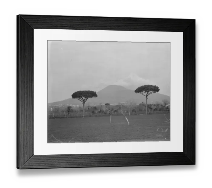 Framed Print : Vesuvius from the viewpoint of Pompeii February 1925 Framed Print : Vesuvius from the viewpoint of Pompeii February 1925