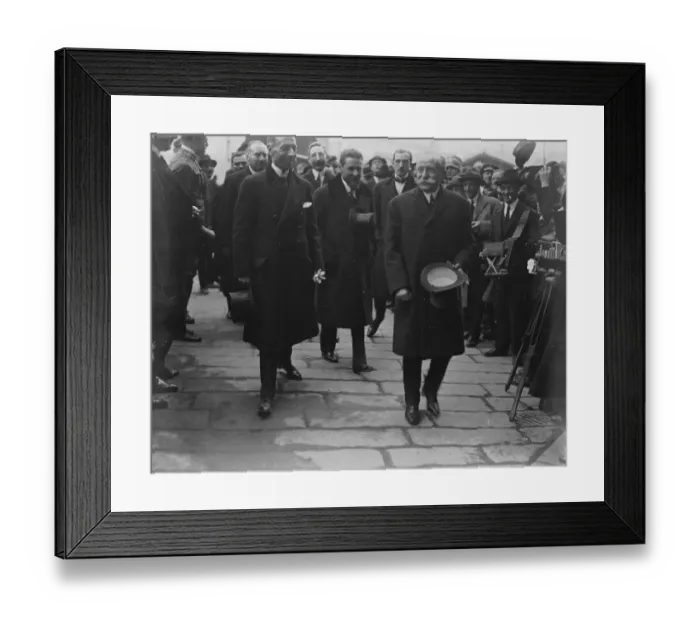 Framed Print : The Genoa conference M Theunis ( Belgium ) on right and M Schanzer ( Centre ) arriving Framed Print : The Genoa conference M Theunis ( Belgium ) on right and M Schanzer ( Centre ) arriving
