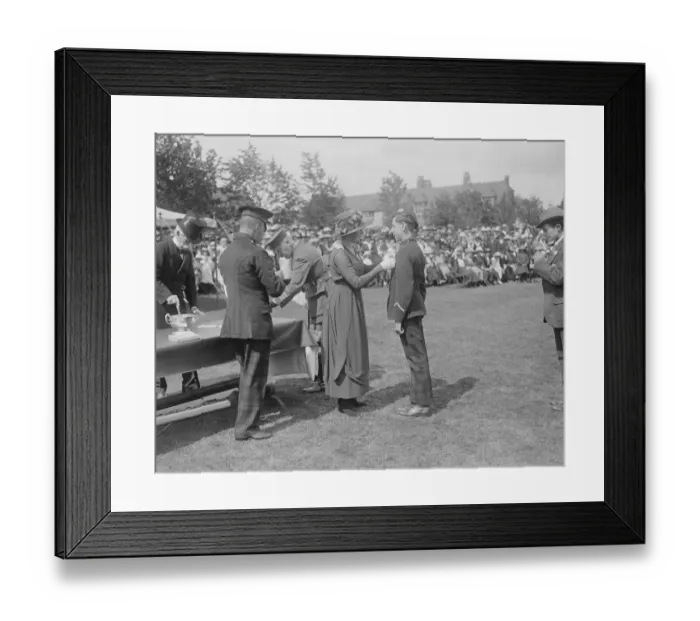 Framed Print : Princess Mary at the Gordon Bois home. 14 June 1920 Framed Print : Princess Mary at the Gordon Bois home. 14 June 1920