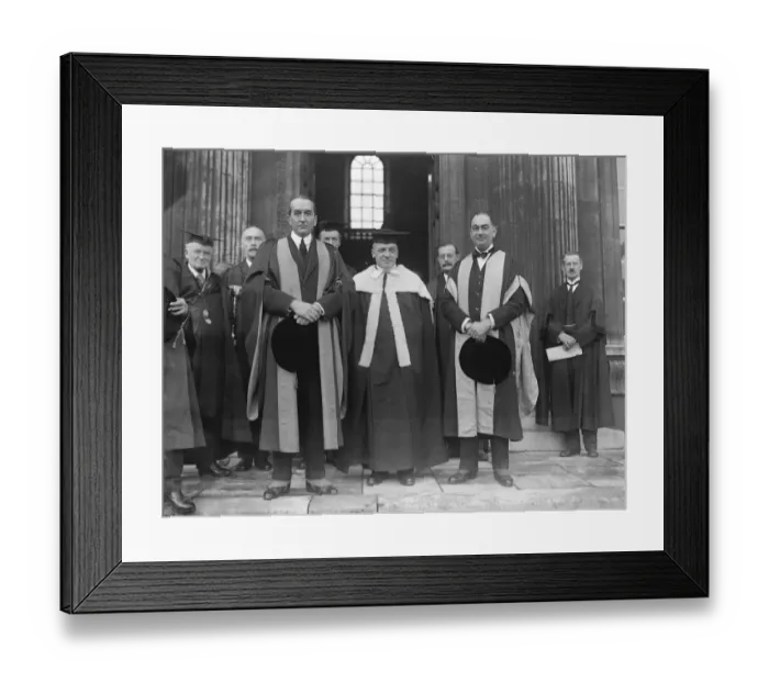 Framed Print : Degree conferred upon Australias Premier at Cambridge The Honorary Degree of