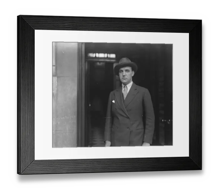 Framed Print : Famous actor returns to London. Mr G Relph, the famous actor, photographed in