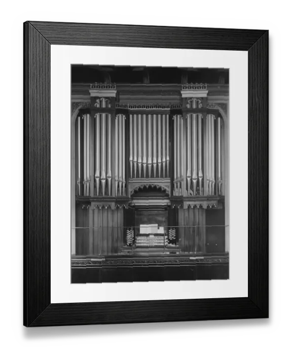 Framed Print : The new organ installed by the King in the chapel royal, St James Palace 9 February