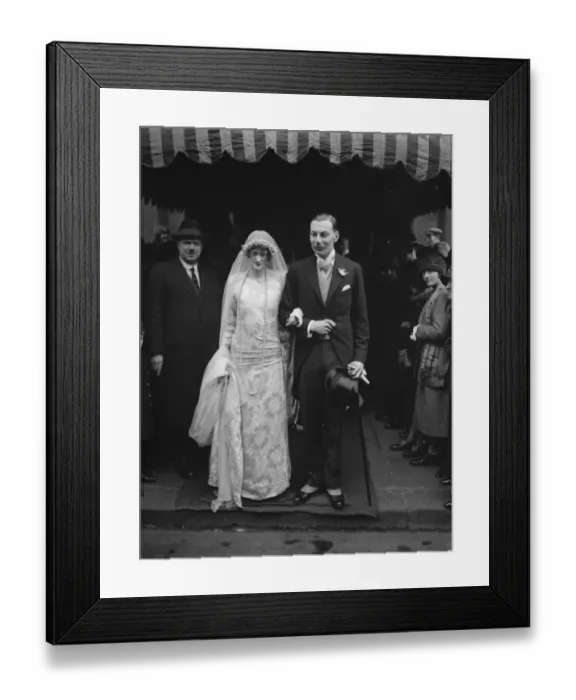 Framed Print : Wedding. The wedding of Mr J C I McConnel and Miss E Pollock took place at Holy Trinity Framed Print : Wedding. The wedding of Mr J C I McConnel and Miss E Pollock took place at Holy Trinity