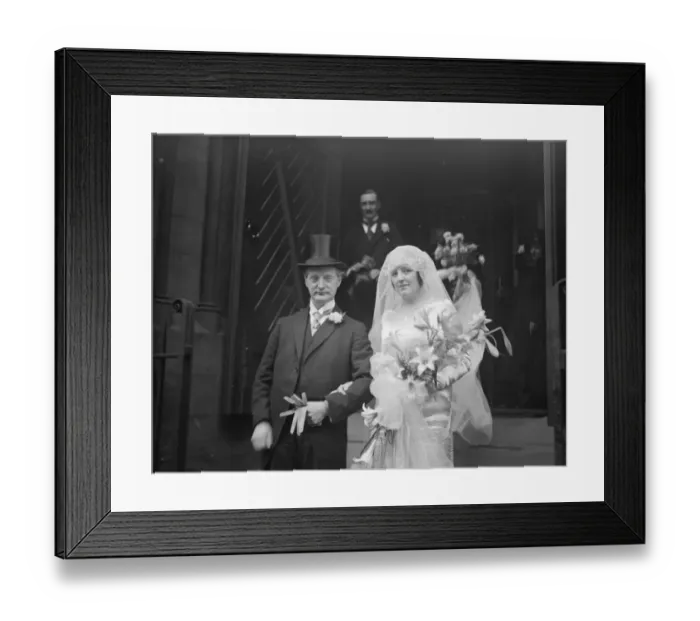 Framed Print : Sir Beddoe Rees wedding Sir Beddoe Rees, M P and Miss E G Jones Griffithe were Framed Print : Sir Beddoe Rees wedding Sir Beddoe Rees, M P and Miss E G Jones Griffithe were