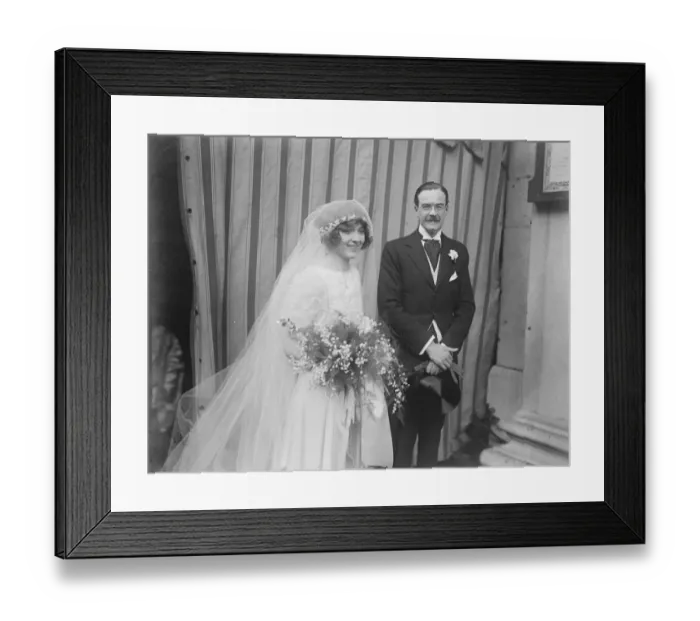 Framed Print : Sir Timothy Eden Weds Miss Edith Prendergast was married at St Georges, Hanover Framed Print : Sir Timothy Eden Weds Miss Edith Prendergast was married at St Georges, Hanover