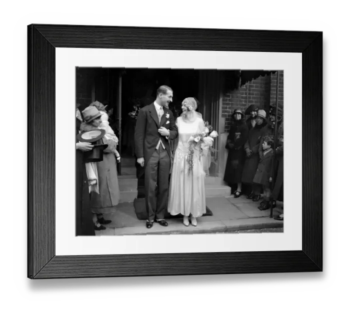 Framed Print : Wedding of Mr R. B. Y. Mills (Steventon Manor, Basingstoke) and Miss Esther Hurst Framed Print : Wedding of Mr R. B. Y. Mills (Steventon Manor, Basingstoke) and Miss Esther Hurst
