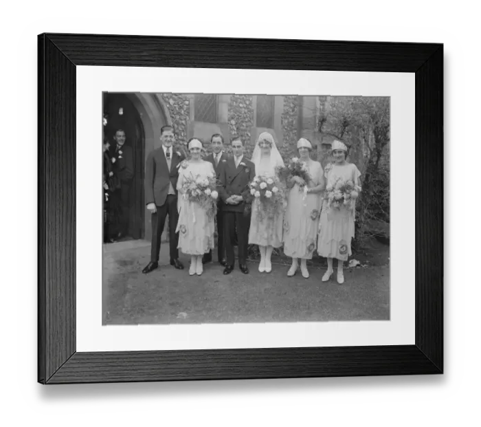 Framed Print : Jockey married. The marriage of R Jones, the jockey, and Miss H D Cartwright Framed Print : Jockey married. The marriage of R Jones, the jockey, and Miss H D Cartwright