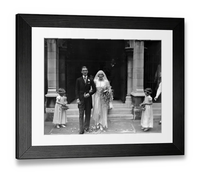 Framed Print : Wedding of Mr Arthur Jago and Miss Olwen Davies at st Margarets, Westminster, London Framed Print : Wedding of Mr Arthur Jago and Miss Olwen Davies at st Margarets, Westminster, London