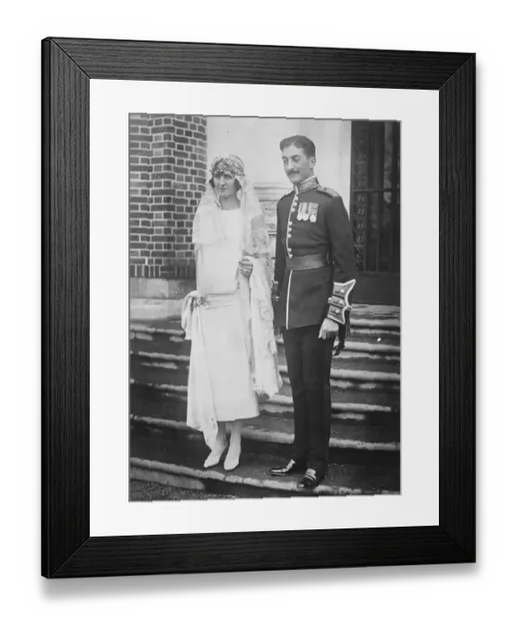 Framed Print : Scots Guards Count married in France. Capt Count Anthony de Salis, Scots Guards Framed Print : Scots Guards Count married in France. Capt Count Anthony de Salis, Scots Guards