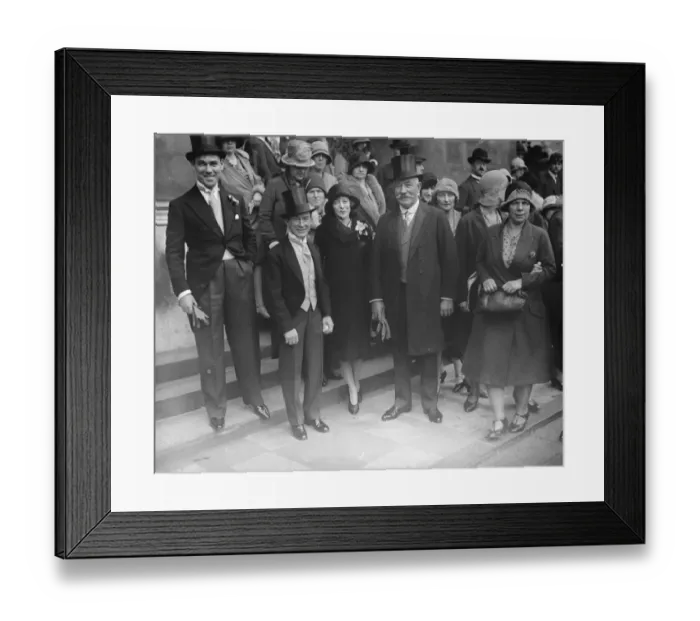 Framed Print : Miss Stella Wootton swedding. Miss Stella Wootton, sister of Mr Stanley Wootton Framed Print : Miss Stella Wootton swedding. Miss Stella Wootton, sister of Mr Stanley Wootton