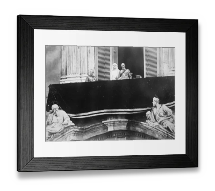 Framed Print : Italian Royal wedding. Princess Yolanda, eldest daughter of the King of Italy Framed Print : Italian Royal wedding. Princess Yolanda, eldest daughter of the King of Italy