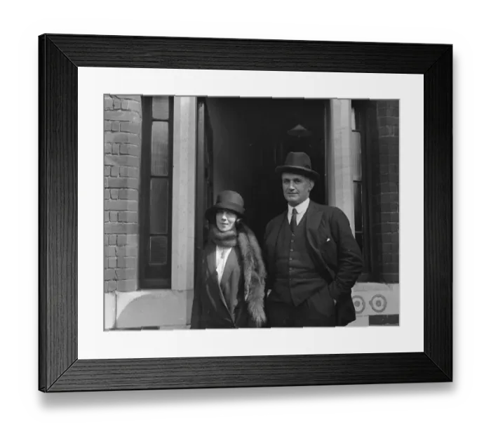 Framed Print : Sportsmen Politician weds. The Honourable Francis Marion Bates Fisher and Miss K L Crabbe