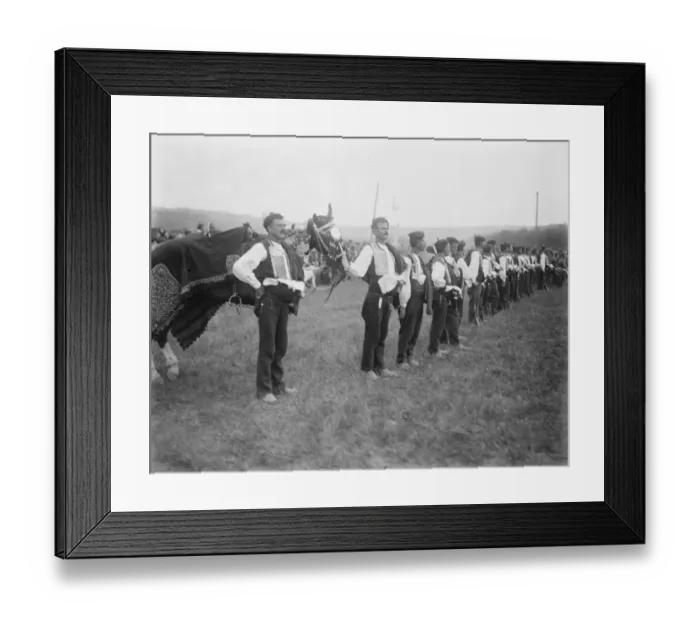 Framed Print : The Royal Wedding at Belgrade Striking figures at the Military Tournament which Framed Print : The Royal Wedding at Belgrade Striking figures at the Military Tournament which