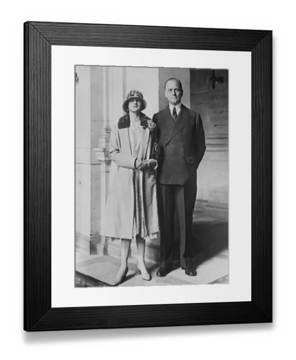 Framed Print : Member of Parliaments Paris wedding. Mr John Grace, MP for Cheshire, was married