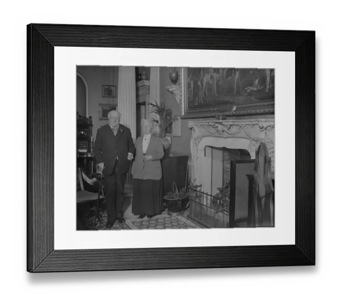 Framed Print : Veteran Earls diamond wedding. The Earl and Countess of Coventry, who will shortly Framed Print : Veteran Earls diamond wedding. The Earl and Countess of Coventry, who will shortly