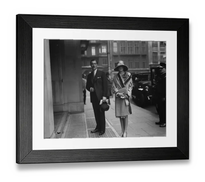 Framed Print : Wedding. Miss Mary Ashley was married at St Margaret s, to Capt As Cunningham Reid Framed Print : Wedding. Miss Mary Ashley was married at St Margaret s, to Capt As Cunningham Reid