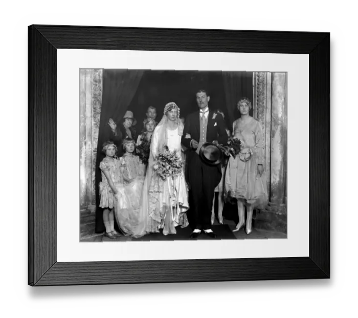 Framed Print : Wedding of Captain Colin David Brodie and Miss Daphne Cecil Rosemary Harmsworth Framed Print : Wedding of Captain Colin David Brodie and Miss Daphne Cecil Rosemary Harmsworth