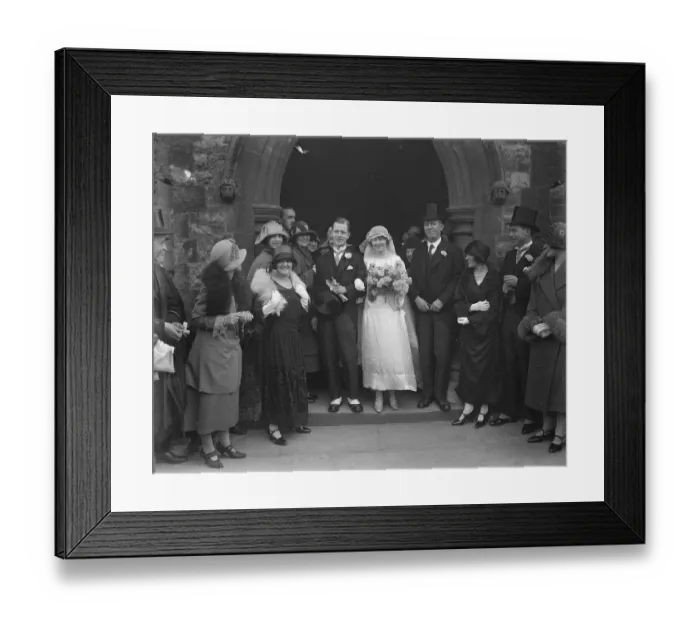 Framed Print : All Doctors wedding. Dr Margaret Howell was married to Dr J W Mann at Christ Church, Hendon Framed Print : All Doctors wedding. Dr Margaret Howell was married to Dr J W Mann at Christ Church, Hendon